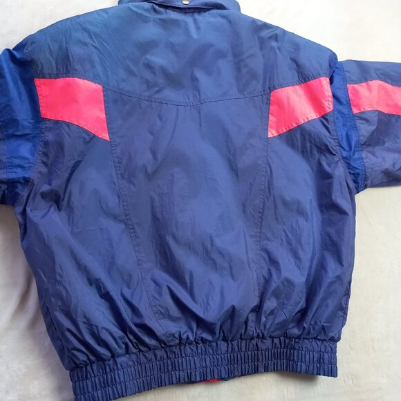 Vintage 80s Descente Women Neon Winter Ski Jacket Coat (L) - Picture 7 of 9
